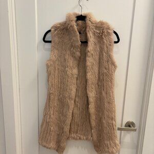 Soft, 100% Rabbit Fur Vest – XS, Like New